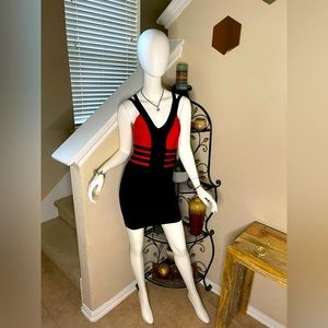 Guess by Marciano Red/Black dress perfect condition only wore once Size small